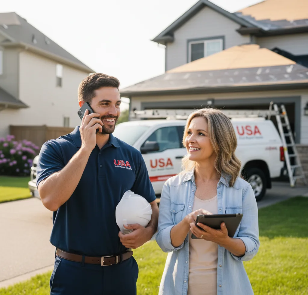 USA Roof Repair Experts customer support in Mastic